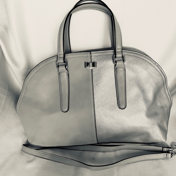 Kate Landry two-tone silver/blue purse - Picture 7 of 7